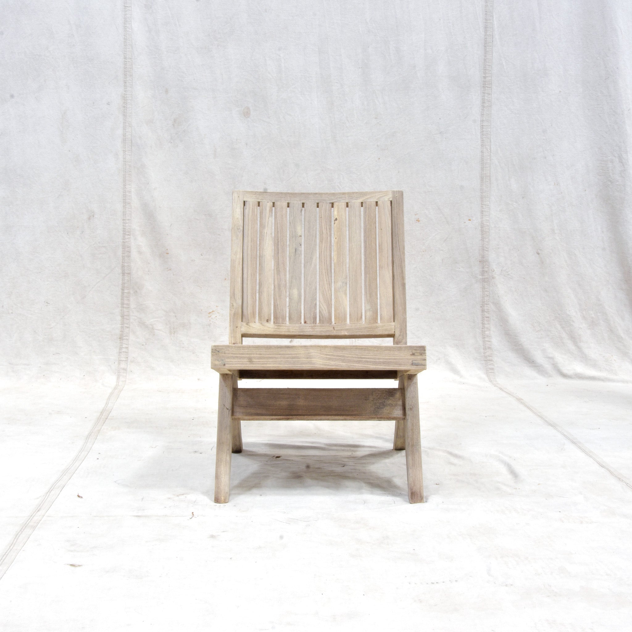 Pierre Jeanneret Slatted Armless Easy Chair-6