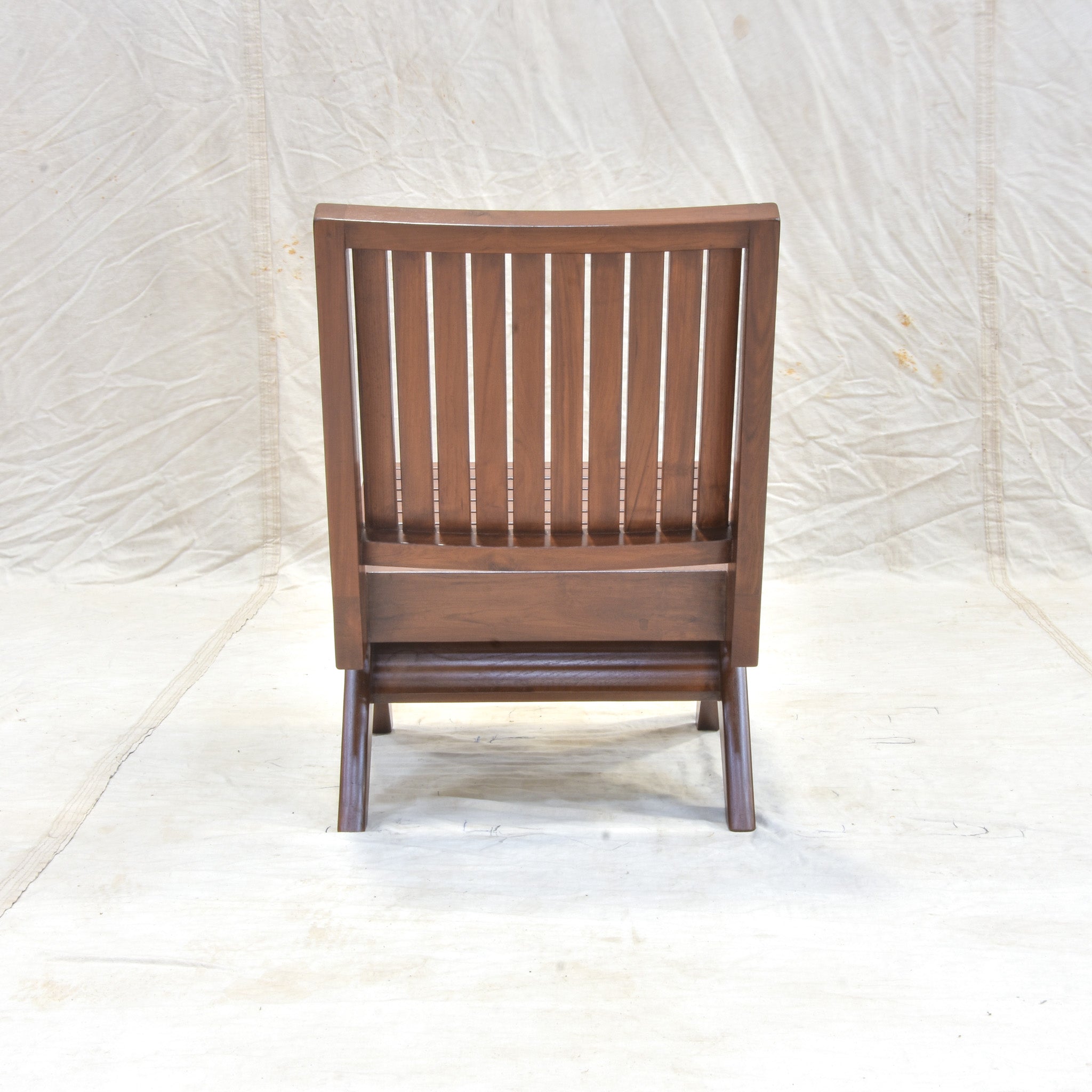 Pierre Jeanneret Slatted Armless Easy Chair-4