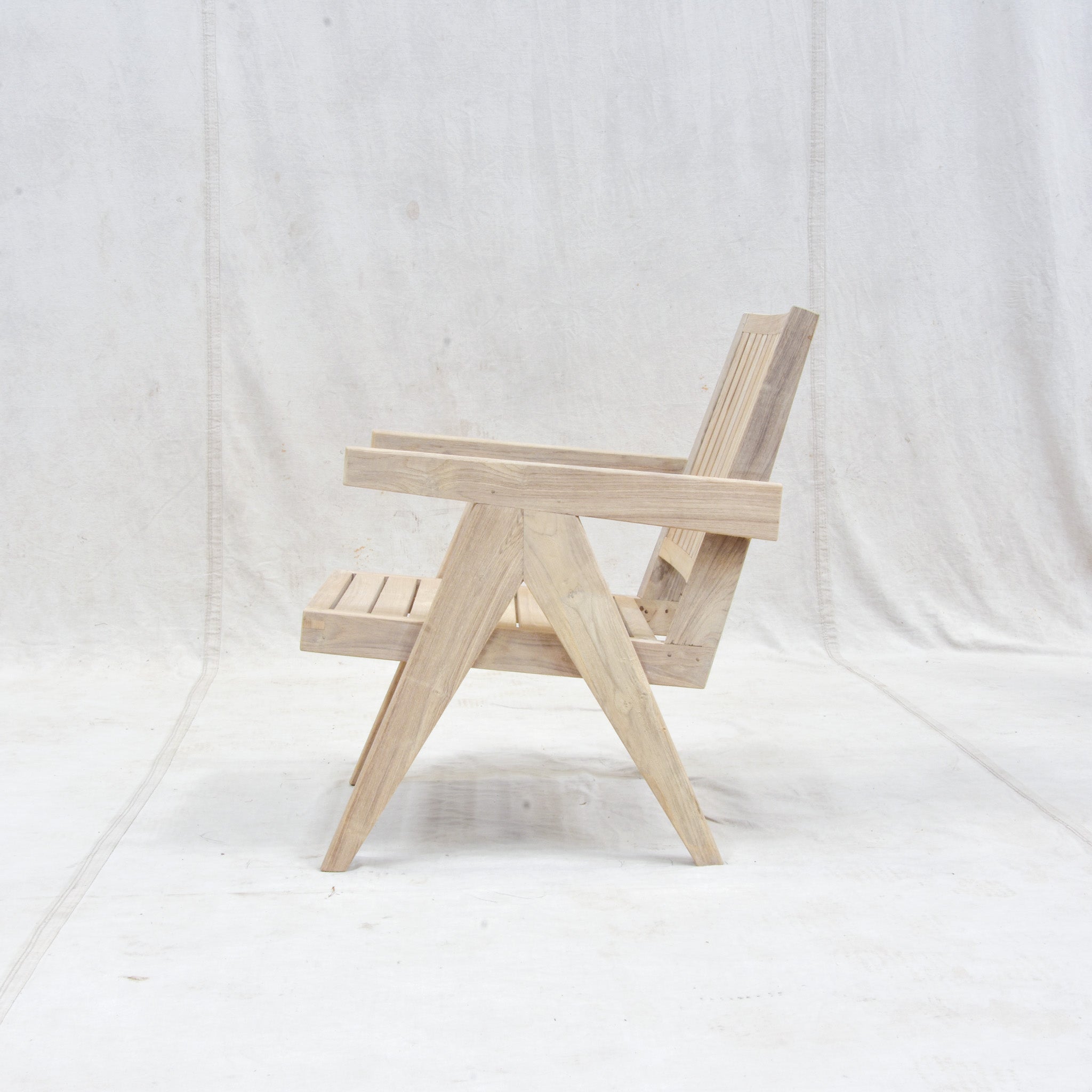 Pierre Jeanneret Slatted Easy Chair-Outdoor-7