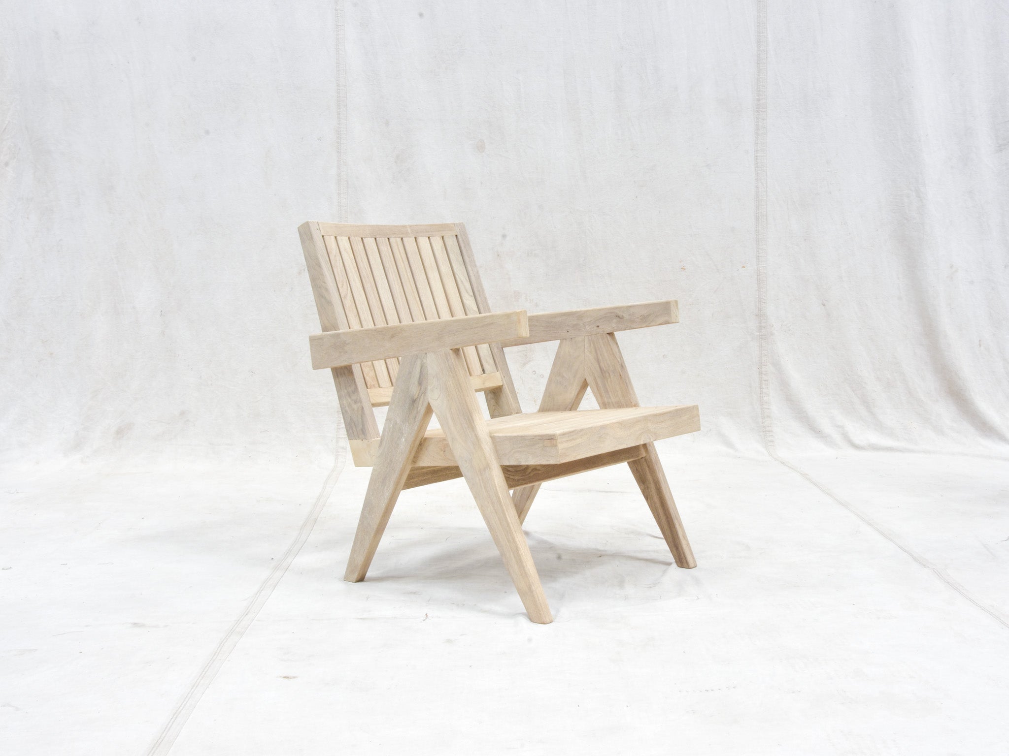 Pierre Jeanneret Slatted Easy Chair-Outdoor-5