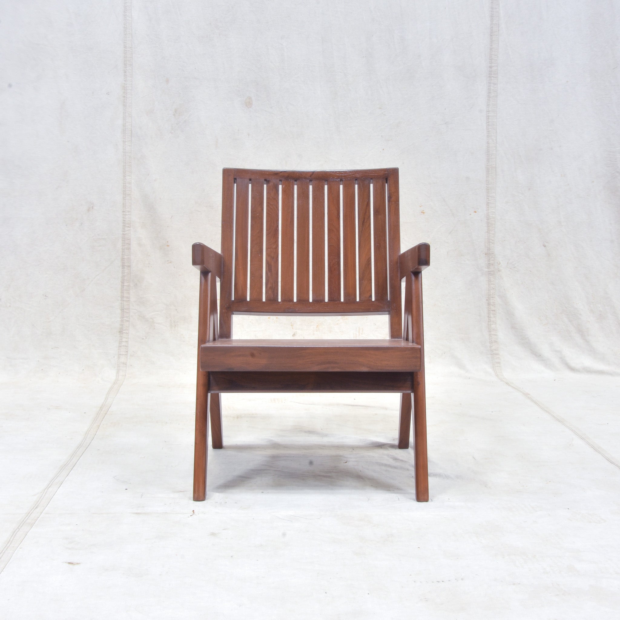 Pierre Jeanneret Slatted Easy Chair-Outdoor-2